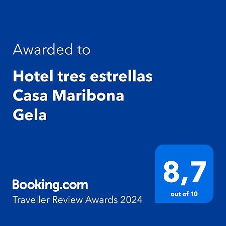 Hotel Tres Estrellas Casa Maribona Gela El Puente  Exteriör bild