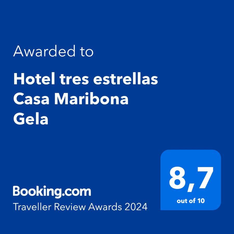 Hotel Tres Estrellas Casa Maribona Gela El Puente  Exteriör bild